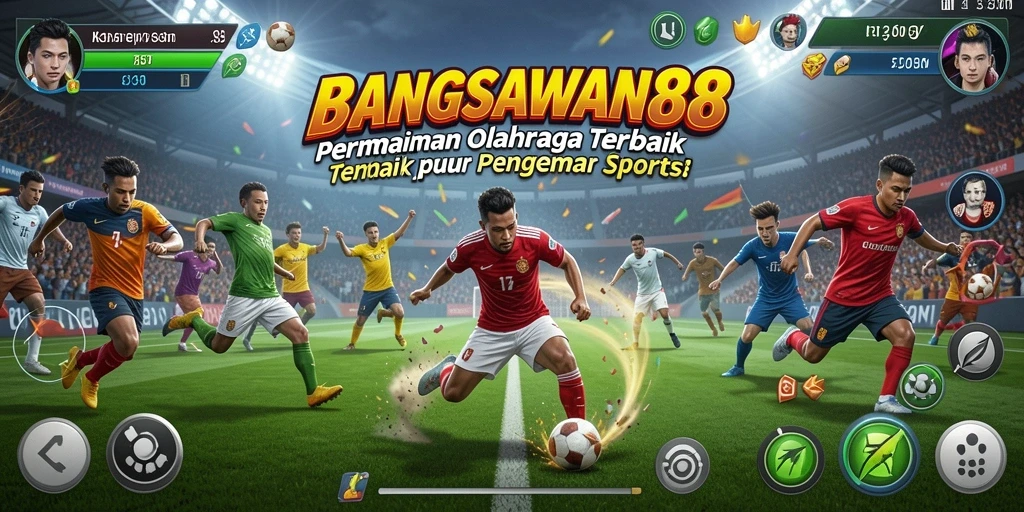 Tampilan gameplay seru dari BANGSAWAN88 dalam kompetisi olahraga.