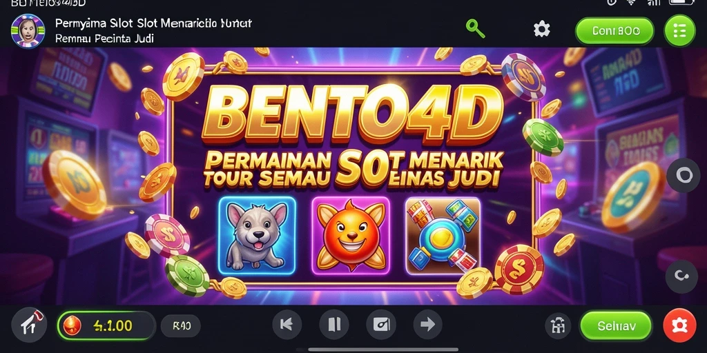 Tampilan gameplay BENTO4D dengan fitur slot yang menarik
