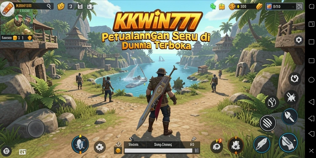 Tampilan gameplay menarik dalam dunia terbuka KKWIN777.