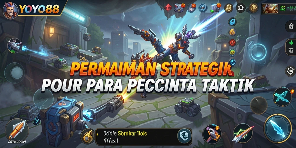 Screenshot utama menampilkan serunya gameplay strategi di YOYO88.